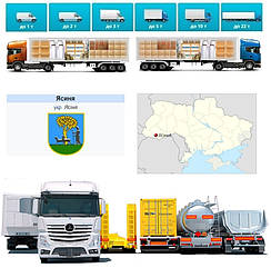 Вантажоперевезення  із Ясіня у Ясіню