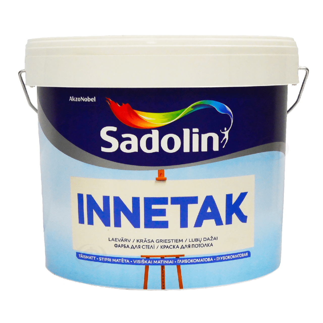 Латексна фарба Sadolin Innetak для стелі, біла, 2,5 л