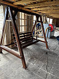 Дерев'яна садова/дачна гойдалка "Тасманія", фото 2