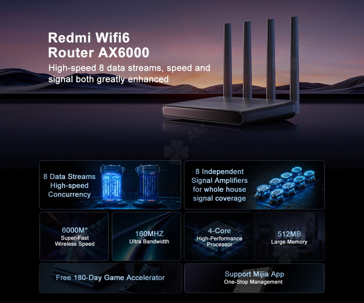 Купить Роутер Xiaomi Redmi Router AX6000 Wi-Fi 6, цена 5525 грн — Prom ...