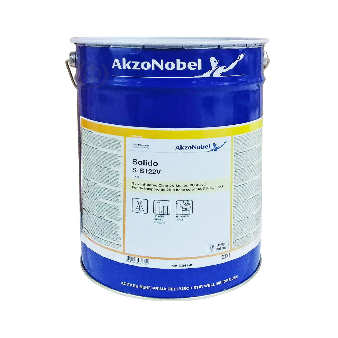 Ґрунт поліуретановий AkzoNobel Solido S-S122V двокомпонентний, безбарвний (11122), 20 л
