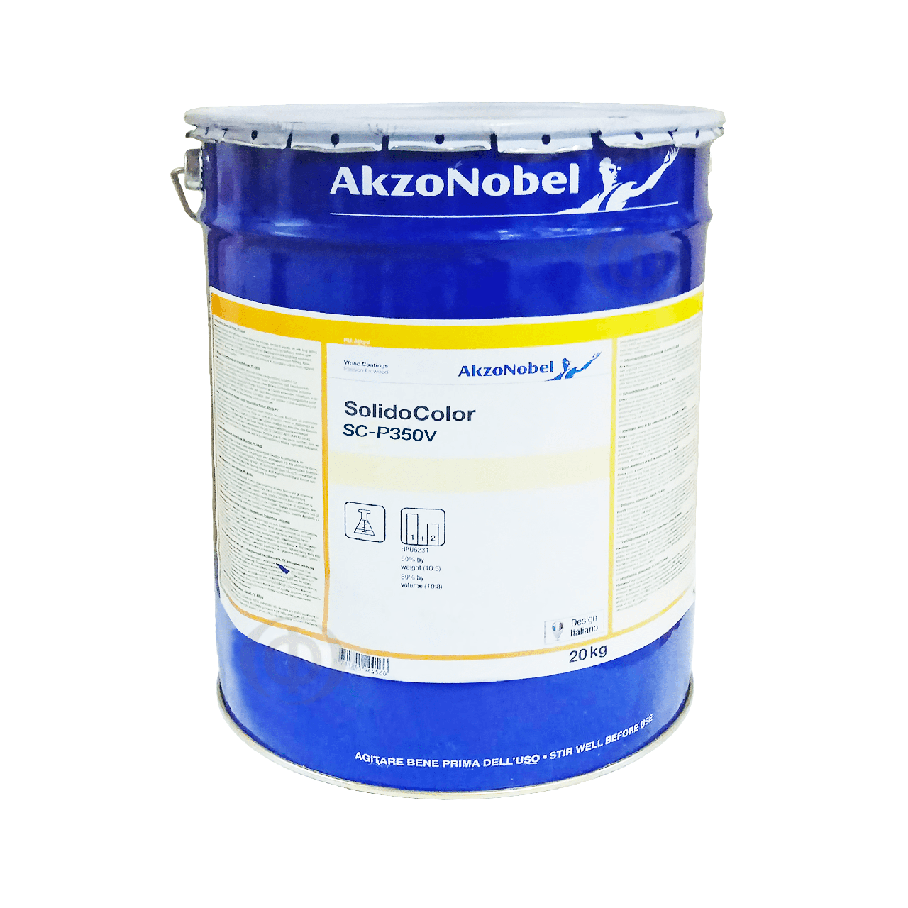 Ґрунт поліуретановий AkzoNobel Solido Color SC-P350V двокомпонентний, чорний, 20 кг (1119023*Z5F), 20 кг