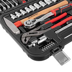 Набір інструментів 1/2 "& 1/4", 56 од., Cr-V INTERTOOL ET-8056, фото 6