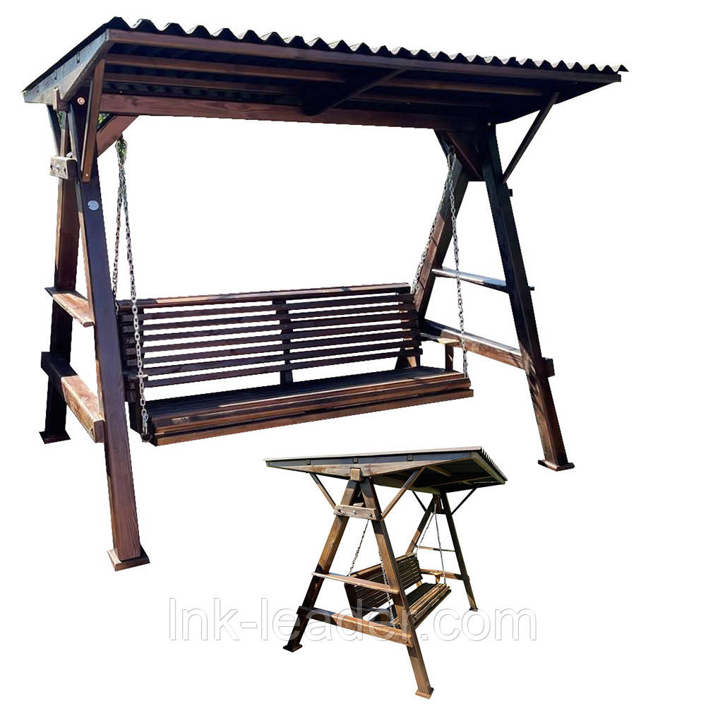 Купить Деревянная садовая/дачная качель "Чунга-Чанга", (с покраской и с ...