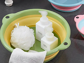 Складна таз миски пластиковий 23*20*8,5 см Зелений