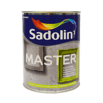Алкідна фарба Sadolin Master 30 для дерева та металу, біла, BW, 1 л
