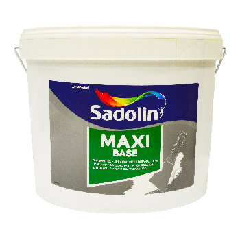 Легка шпаклівка Sadolin Maxi Base для стін та стелі, світло-сіра, 10 л