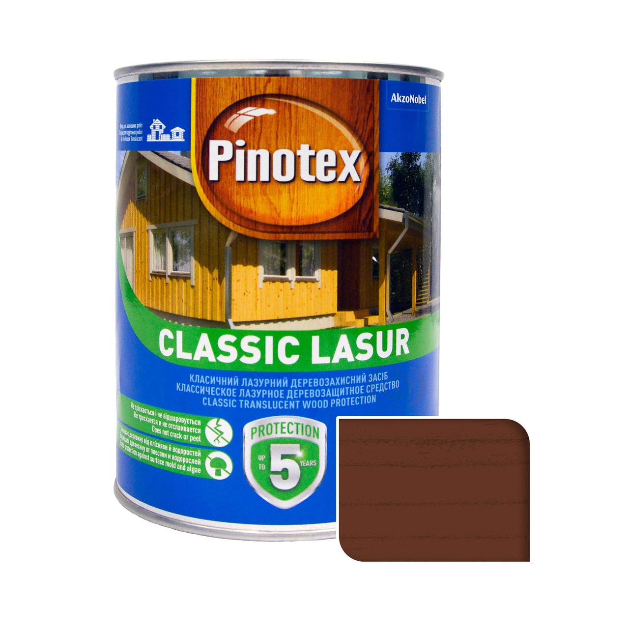 Просочення для дерева Pinotex Classic Lasur з декоративним ефектом, тік, 1 л