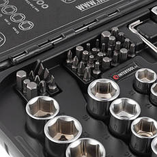 Набір інструментів 73 од. STORM, 1/2 ", 1/4", Cr-V INTERTOOL ET-8073, фото 6