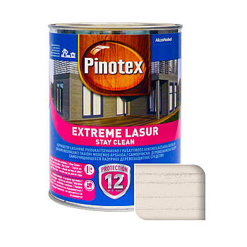 Просочення для дерева Pinotex Extreme Lasur самоочисне, сніг, 1 л