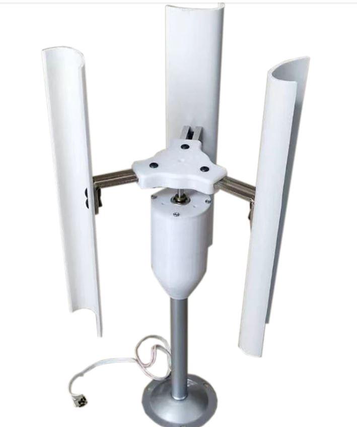 Електричний генератор вітряної турбіни стабілізованної напруги 5 (12) в вертикальною віссю DIY - фото 2 - id-p1669761161