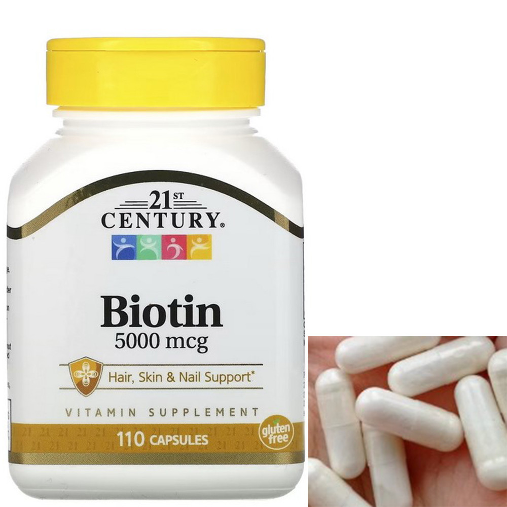 Біотин для волосся 21st Century Biotin 5000 mcg 110 капсул