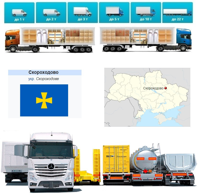 Вантажоперевезення із Скороходова у Скороходове
