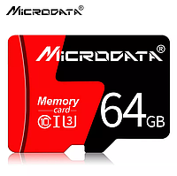 Карта пам'яті, Флешка TF card MicroSD 64GB Class 10 + SD Adapter мікро сд 64 гігабайт для телефону, планшета MICRO-64