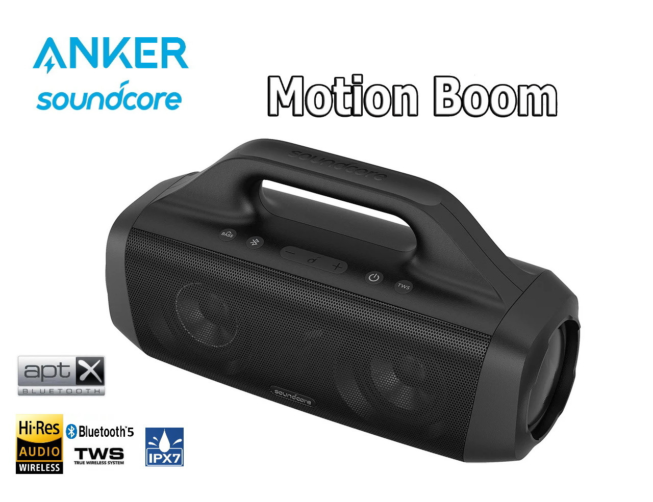 Колонка Anker SoundCore Motion BOoom 60W IPX7 black - фото 1 - id-p1669774462