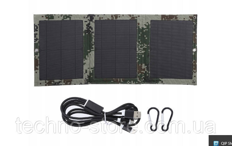 Портативна складана сонячна панель 21W USB 5 V (Allpowers 21)