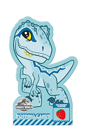 Стріляючий цукор Popping Candy Jurassic World Велоцираптор Полуниця 14g