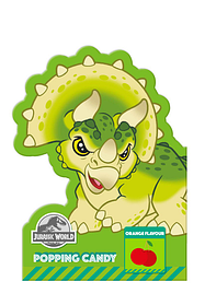 Стріляючий цукор Popping Candy Jurassic World Трицераторпс Вишня 14g