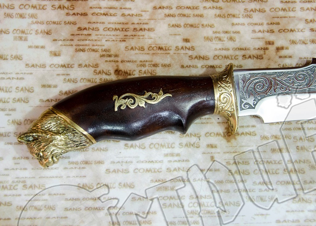 Ніж туристичний ексклюзивний Супутник "Рись". Клинок гостро заточений. Не Х. О.