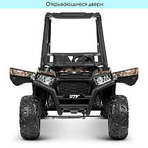 Дитячий електромобіль Джип JS360EBLR-2 (24v) з дахом 1 акумулятор 24V/7AH 2 мотори 200W Чорний, фото 3
