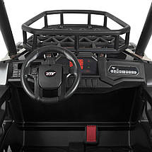 Дитячий електромобіль Джип JS360EBLR-2 (24v) з дахом 1 акумулятор 24V/7AH 2 мотори 200W Чорний, фото 4