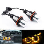 Ангельські очі LED Маркер для BMW 12 Вт маркер БМВ E39 E60 E61 E63 E64 E65 E66 E53 X5 E83 X3 E87 бурштиновий