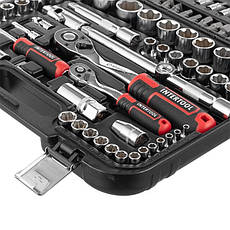 Набір інструментів 1/2 "& 1/4", 110 од., SUPER LOCK STORM, Cr-V INTERTOOL ET-8110, фото 6