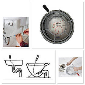 Трос ручний для каналізації Dali GQ-25S-4.5 (4.5 м 6 мм)