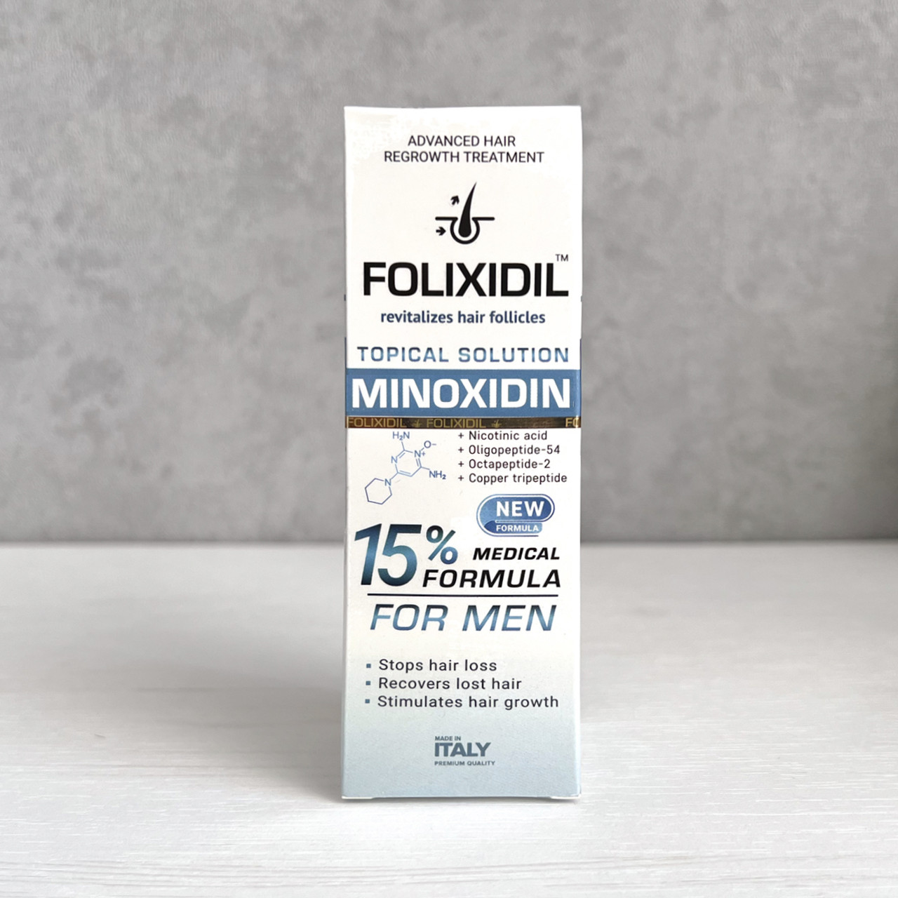 Folixidil 15% (Фоликсидил 15%) миноксидин від випадіння волосся, облисіння для швидкого росту волосся
