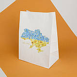 Подарункові пакети з малюнком 260*150*350 Пакет подарунковий "Україна" Паперові пакети з патріотичним принтом, фото 3