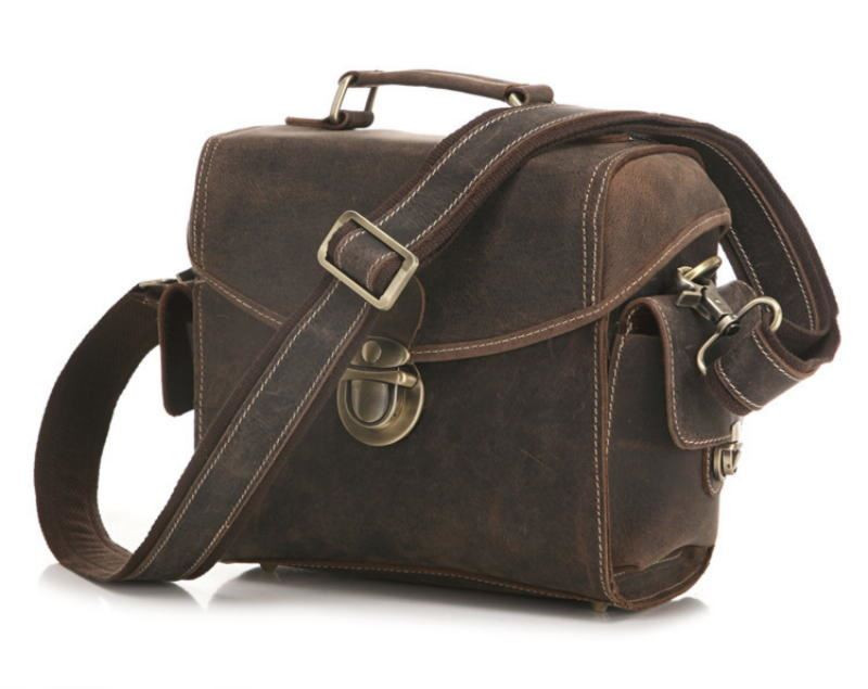 Кожана сумка для фотоапарата коричнева Bexhill bx3516