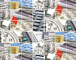 Подарунковий папір для пакування "Фінанси", 5 шт/уп