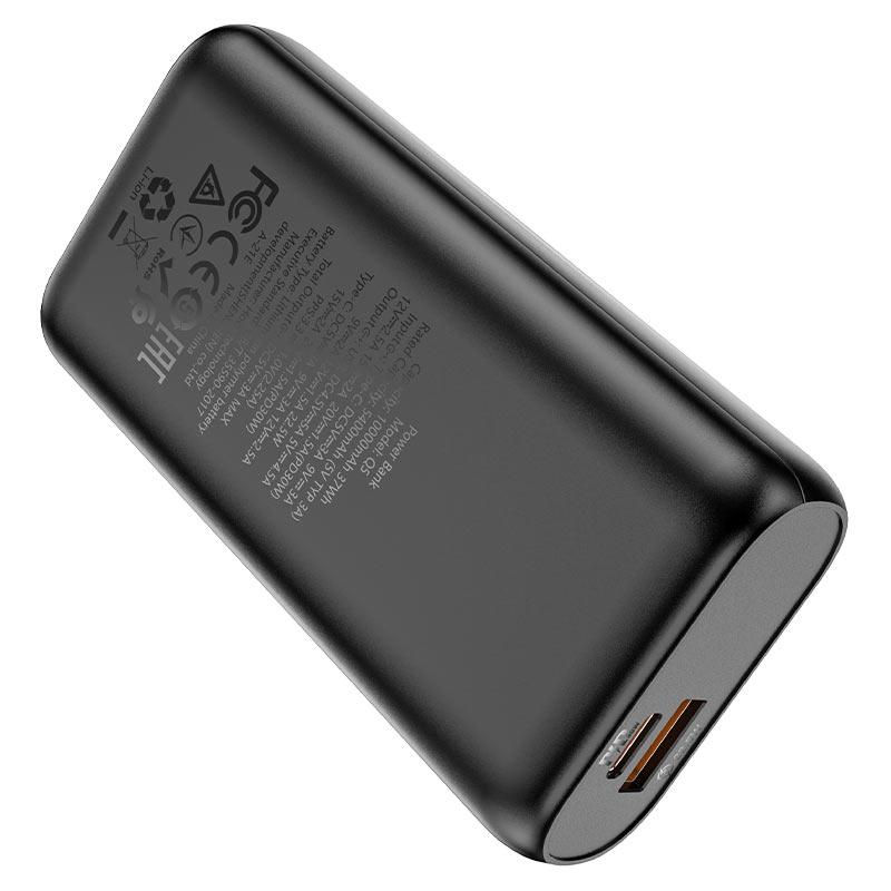 Зовнішній акумулятор PowerBank із швидкою зарядкою Hoco Q5 Aegis 30W 10000mAh Чорний, фото 2