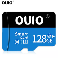 Карта памяти, Флешка TF card MicroSD 128GB Class 10 + SD Adapter микро сд 128 гб для телефона OUIO-128D