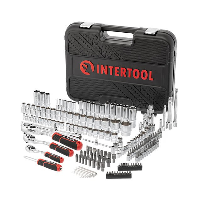 Набір інструментів 1/2 "& 3/8" & 1/4 ", 171ед., Cr-V STORM INTERTOOL ET-8171