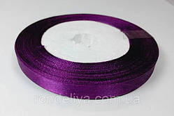Стрічка атлас 1 см фіолетовий насичений