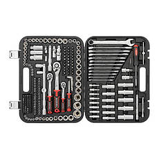 Набір інструментів 1/2 "& 3/8" & 1/4 ", 219ед., Cr-V STORM INTERTOOL ET-8219, фото 4