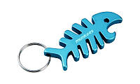Брелок-відкривачка Munkees Fish Bone, синій, стильний аксесуар для ключів