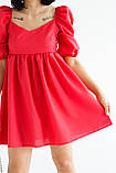 Пишна міні-сукня з рукавами-дзвониками, фото 2