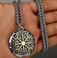 Кулон мужской с цепочкой подвеска викингов