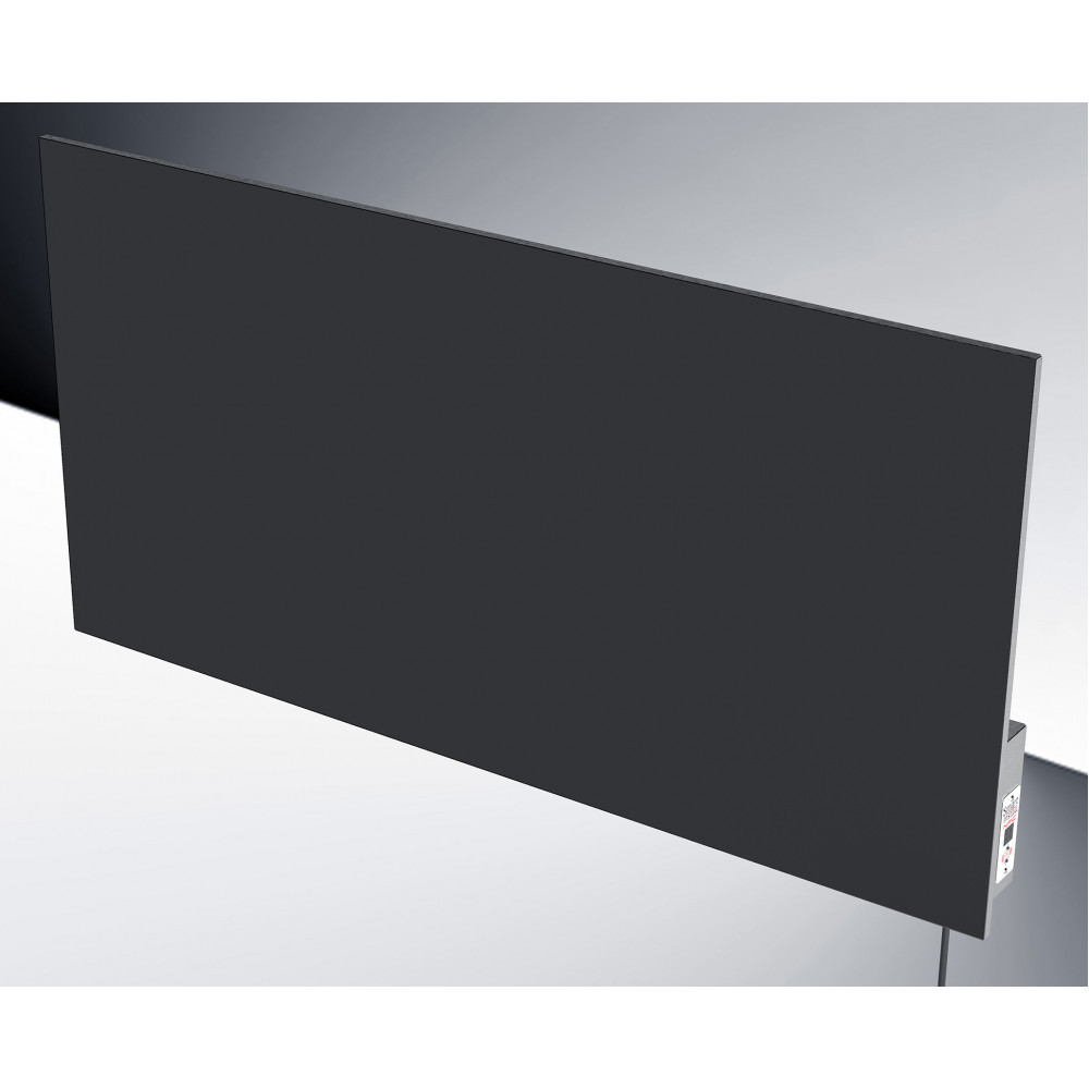 Керамічна панель обігрівач Smart Install Model M55 Black 550 Вт з терморегулятором та  у нержавіючому корпусі без ніжок
