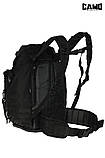 Рюкзак тактический CAMO OVERLOAD Black 60л, фото 8