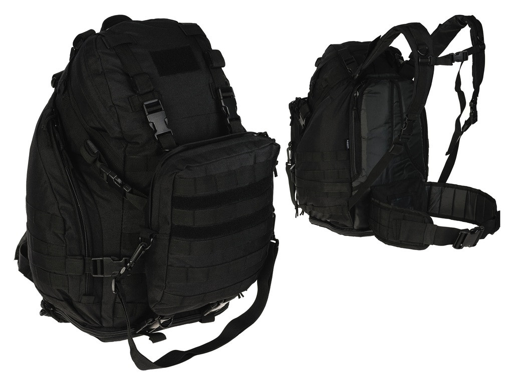 Рюкзак тактический CAMO OVERLOAD Black 60л