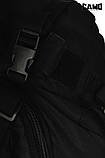 Рюкзак тактический CAMO OVERLOAD Black 60л, фото 7