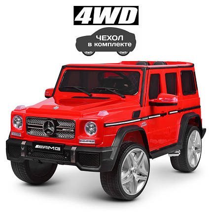 Дитячий електромобіль Джип M 3567EBLR-3(4WD) 4 мотори 35W/акумуляор 12V/14AH Червоний, фото 1