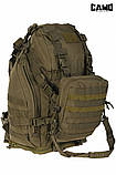 Рюкзак тактический CAMO OVERLOAD COYOTE 60л, фото 7