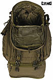 Рюкзак тактический CAMO OVERLOAD COYOTE 60л, фото 4