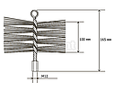 Щітка металева для чистки димоходу Savnt 100 мм, фото 8