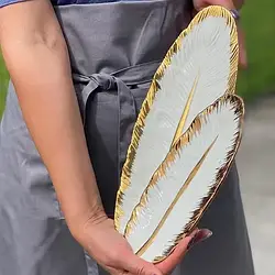 Тарілка "Біле перо"