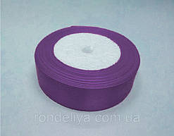 Стрічка атлас 2,5 см 23 метри бузкова-фіолетова